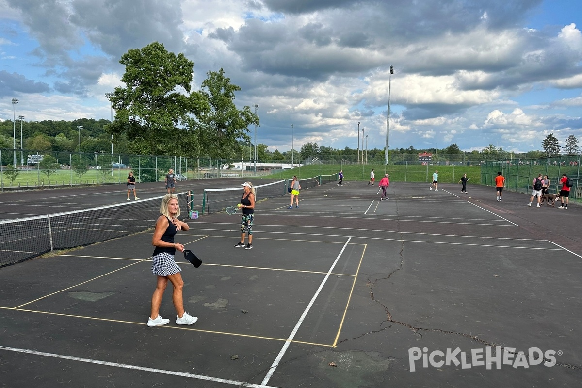 Photo of Pickleball at Wesleyan's old tennis courts